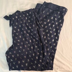 Victoria's Secret Blue Pants with Gold VS